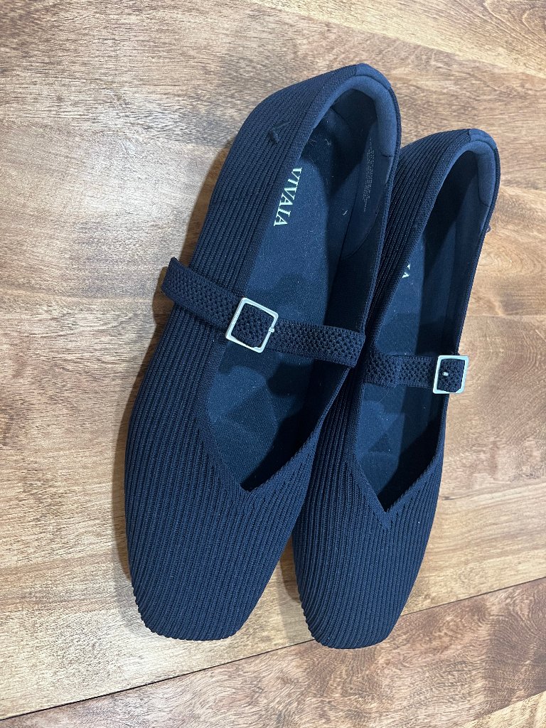 Vivaia Margot Square Toe Mary Janes Navy Size 40.5 — image 3 of 3